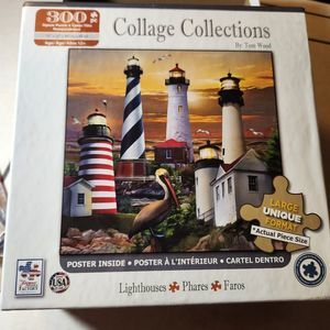 Lighthouses Puzzle 300 pcs jigsaw Verified has all pieces